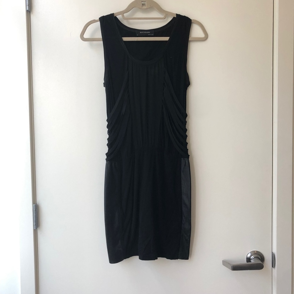 Black Dress with Leather lining